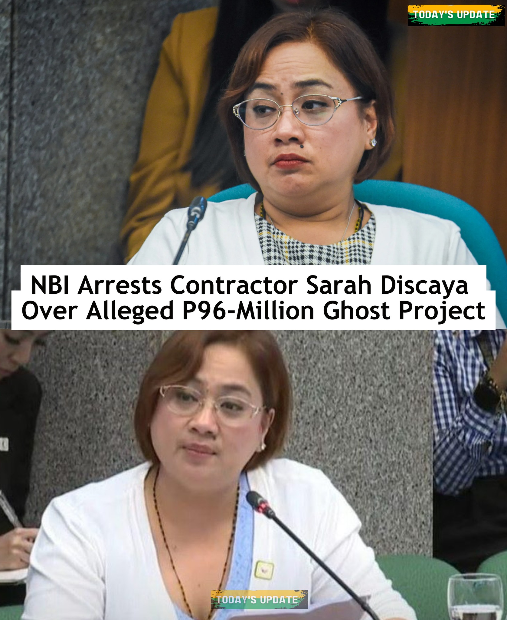 Today's - NBI Arrests Contractor Sarah Discaya Over Alleged P96-Million ...