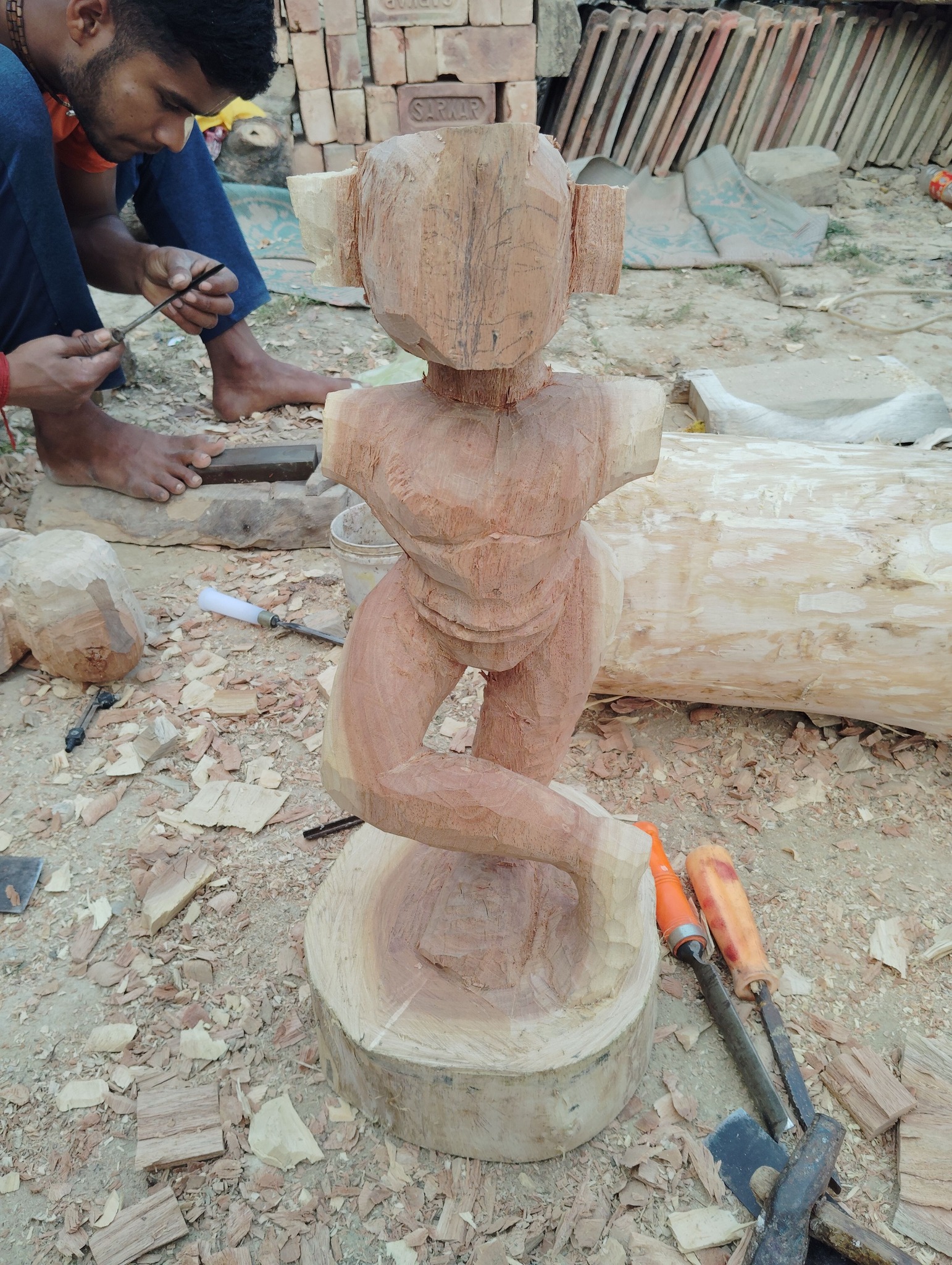 Gaur Nitai & Jagannath Bigrah Making And Angarag.