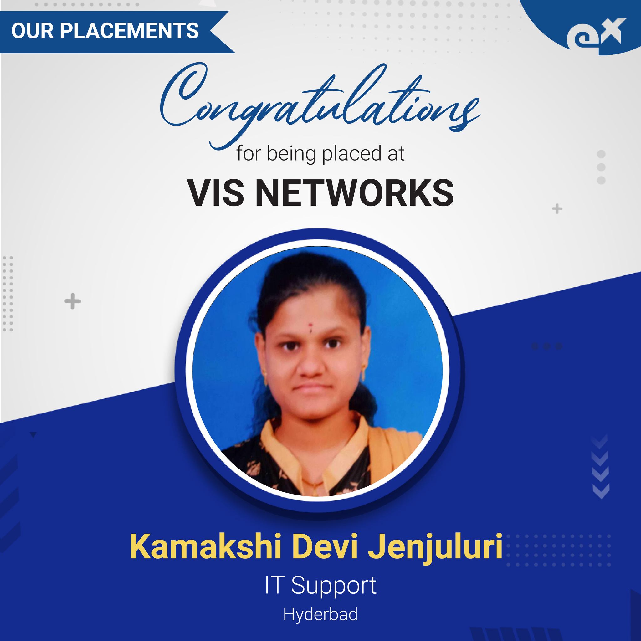 ExcelR - Congratulations to Kamakshi Devi Jenjuluri on her new role as ...