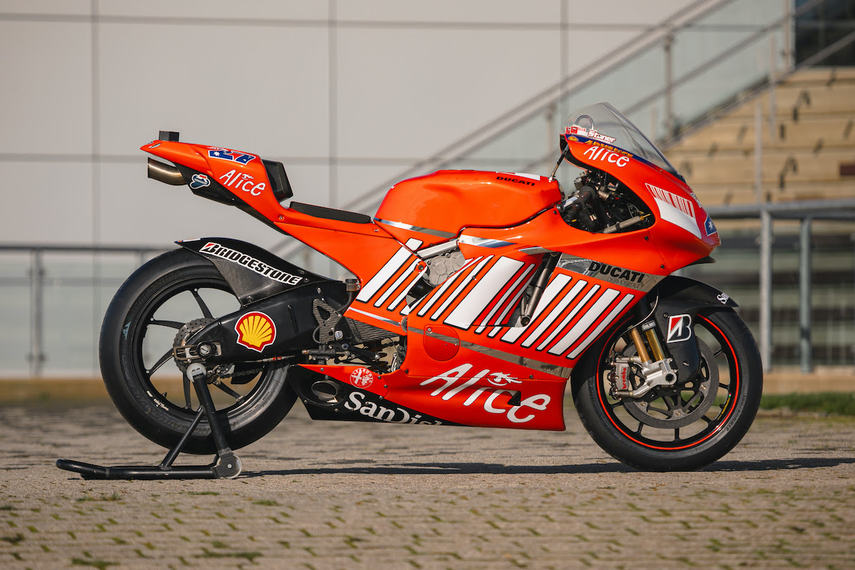 Third hitting our auction site today's a former MotoGP CRT race