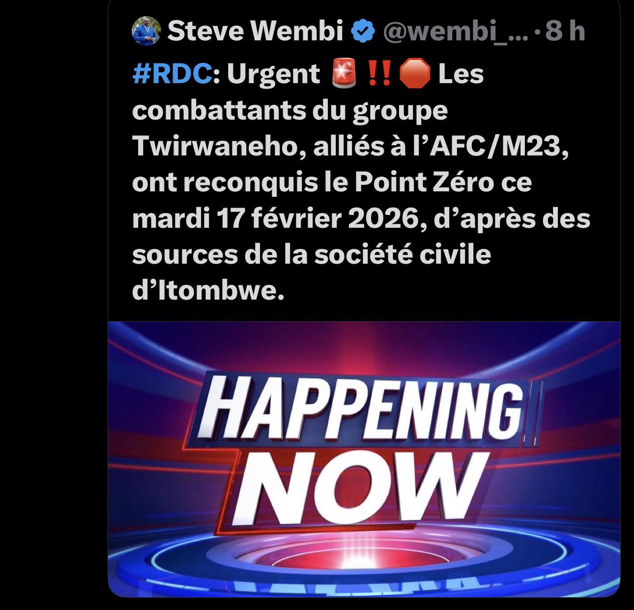 Kibenge TV - STEVE WIMBI, les terroristes rdf m23... | Facebook