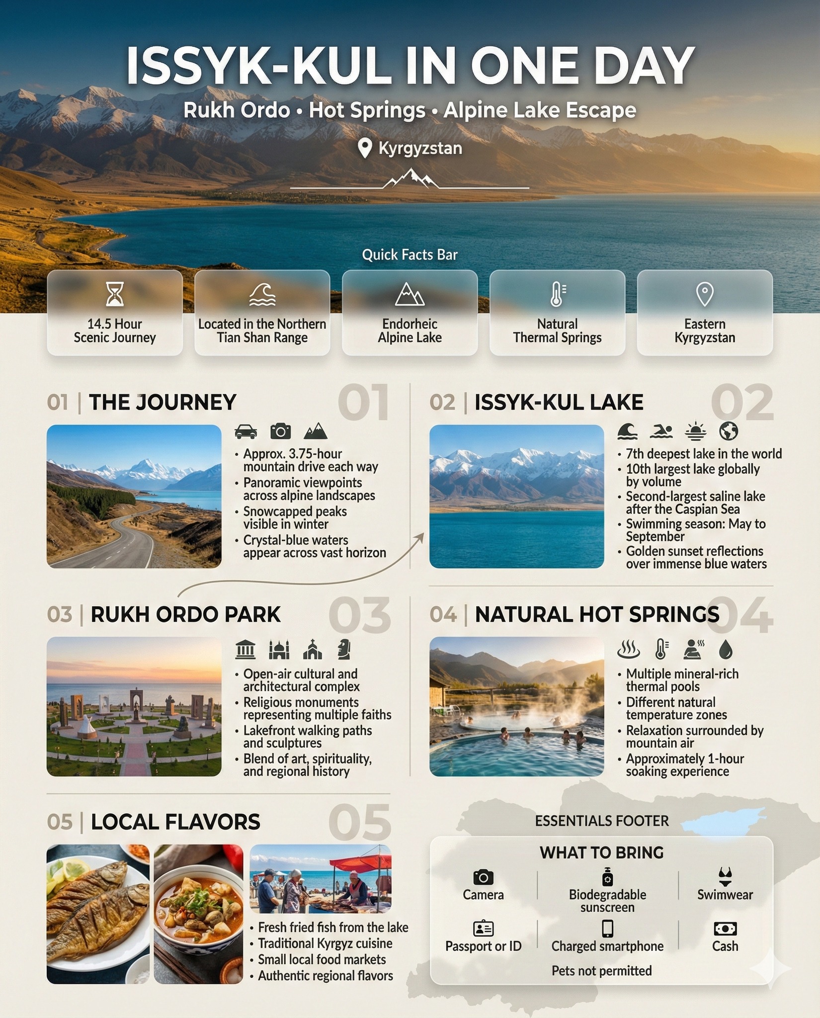 Ghumne ki Jagah - 🇰🇬 ISSYK-KUL IN ONE DAY Kyrgyzstan •... | Facebook