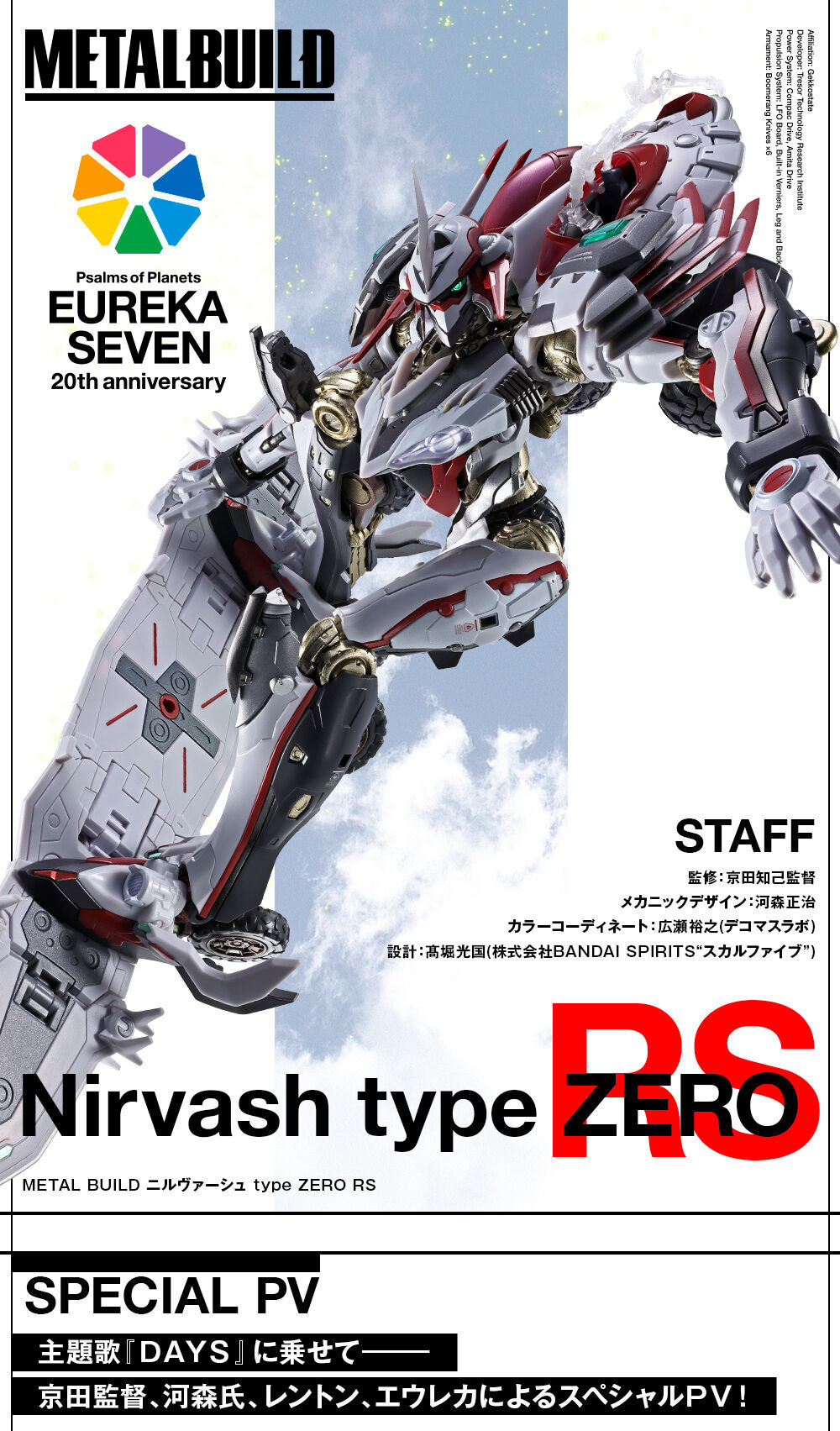 P-Bandai METAL BUILD : Nirvash Type ZERO RS 36000 yen Aug 2026