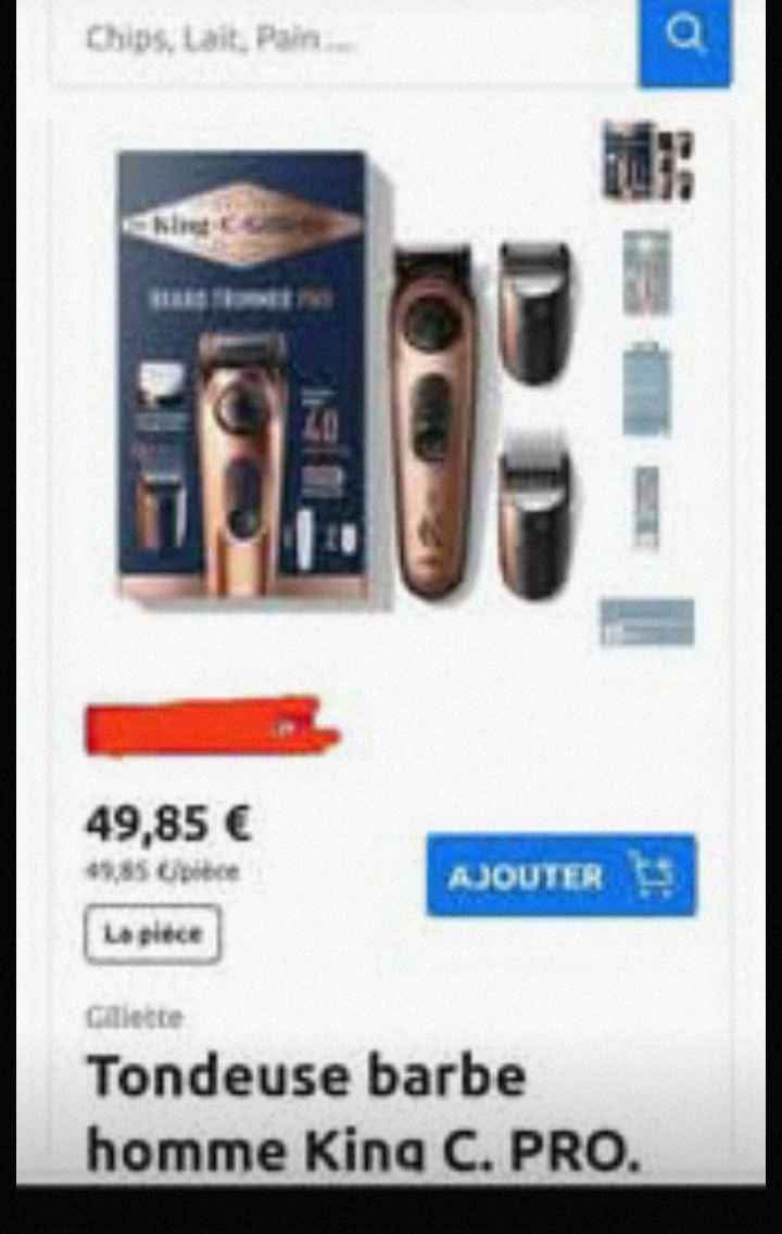 Tondeuse à Barbe électrique King C. Gillette PRO - Avec Molette De Précision - 2 Têtes
