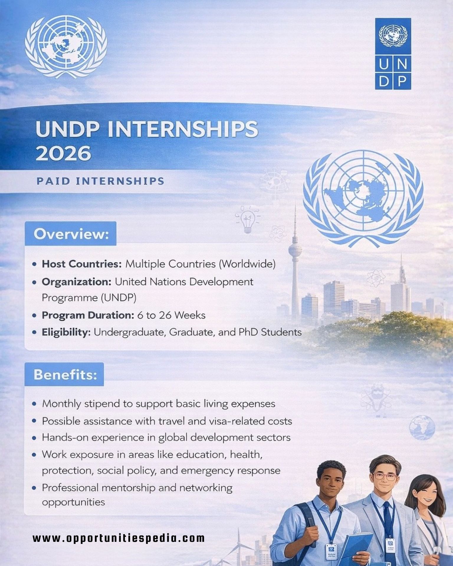 UNDP Internship Program 2026 | Paid... - Opportunities Pedia | Facebook