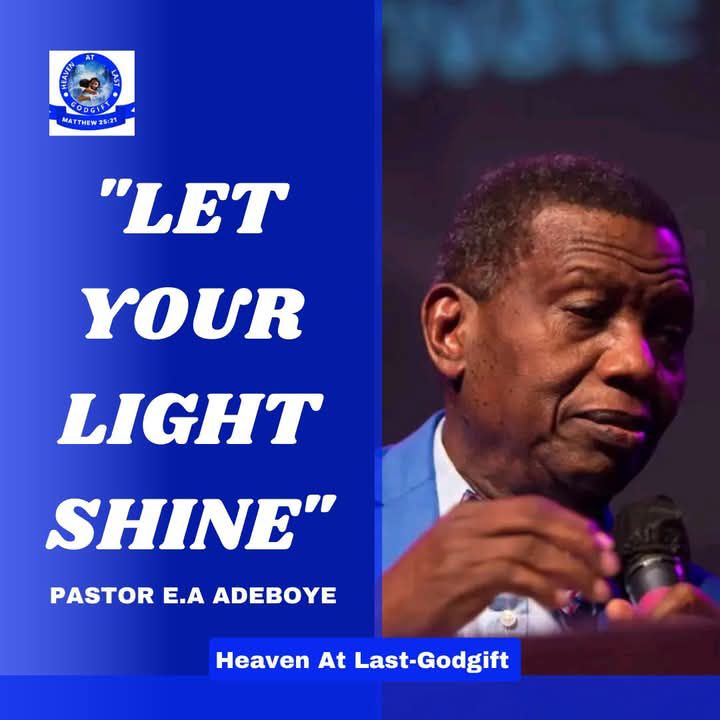 Let your light shine as a child of God