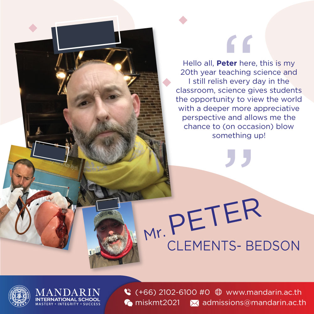 British - ⭐️Welcome Mr. Peter Clements- Bedson to the MIS family! We ...