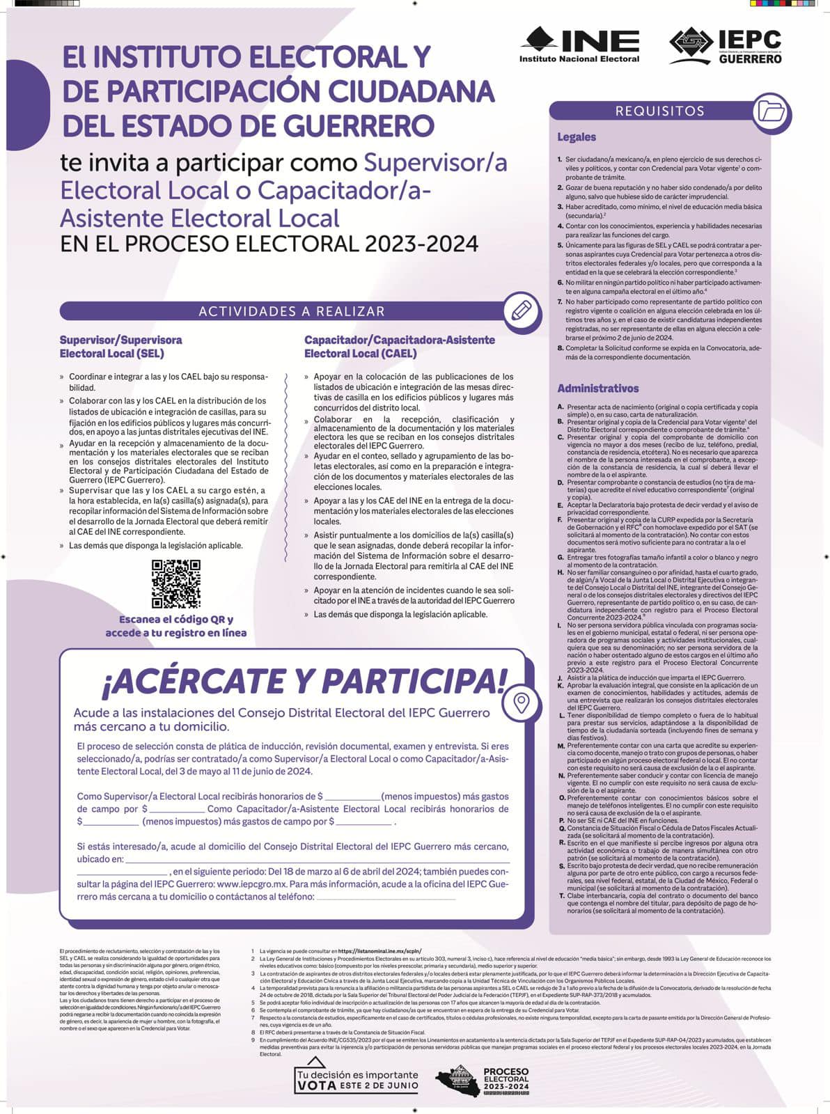 😃 ¡Tú puedes ser parte de este Proceso Electoral como SEL y CAEL ...