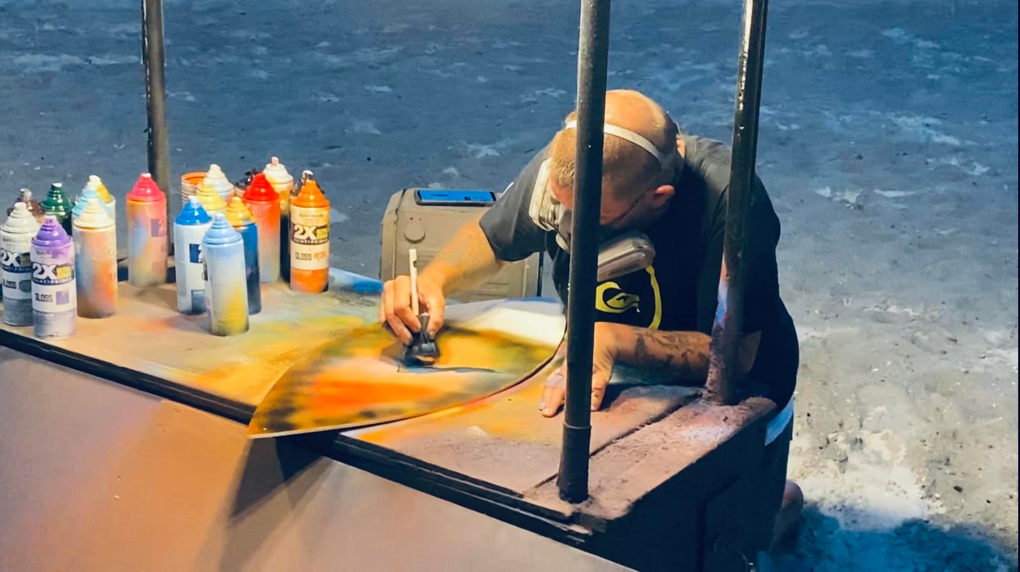 Clearwater Beach's Pier 60 spray paint artist who I mentioned in