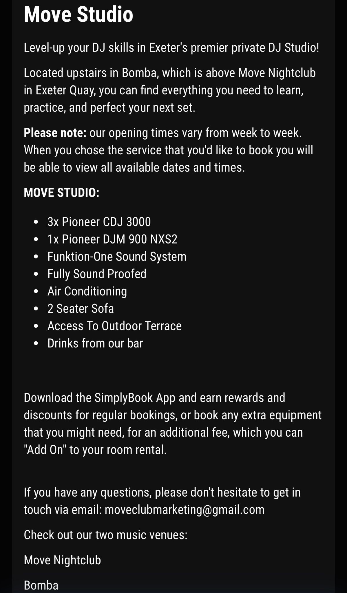 Move Studio | Exeter