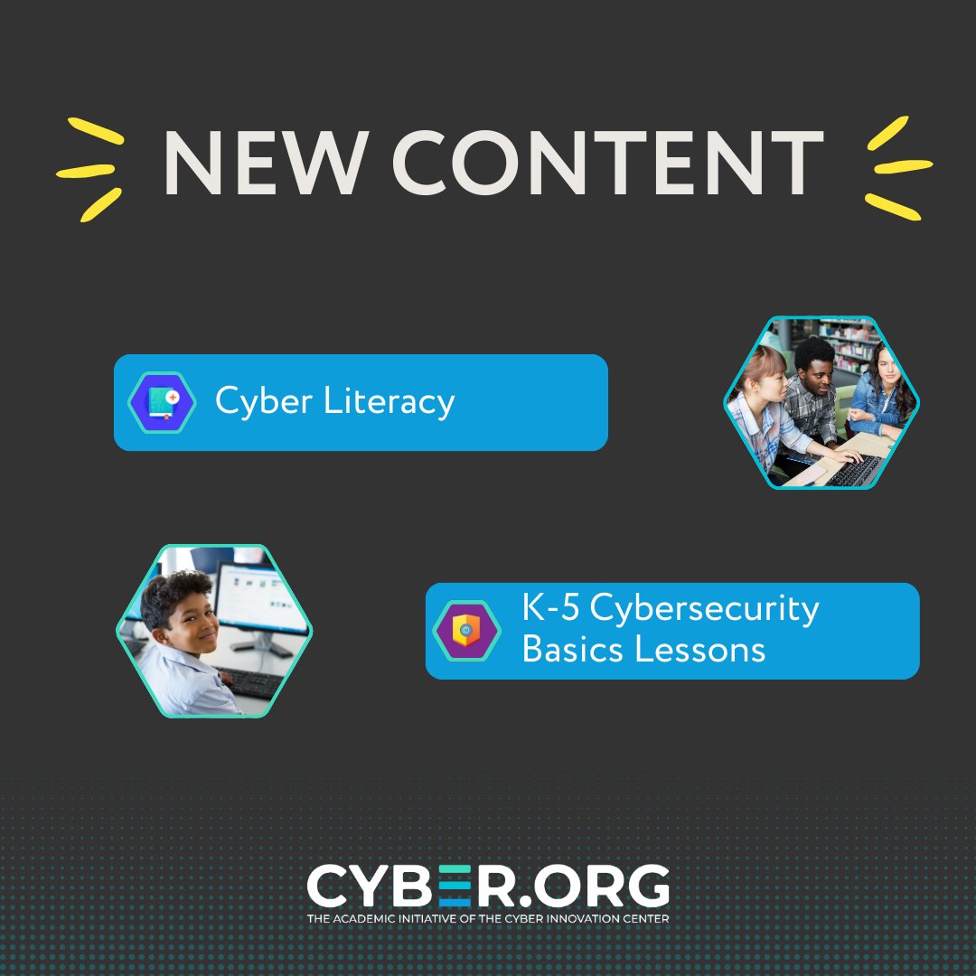 CYBER.ORG - Exciting news! Introducing our updated courses Cyber ...