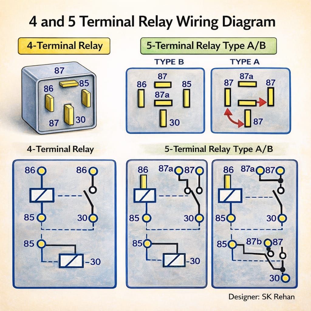 Sk Rehan - 4-Terminal Relay: This type is 