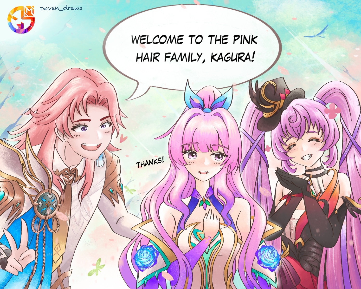 Pink-Hair squad is the best!!... - Mobile Legends: Bang Bang