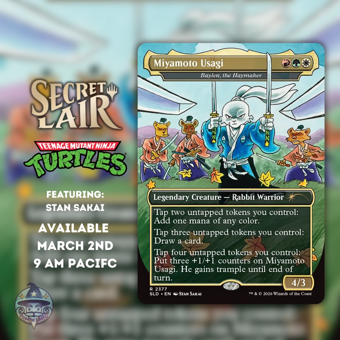 Some incredible TMNT Secret Lairs featuring artists Stan Sakai and