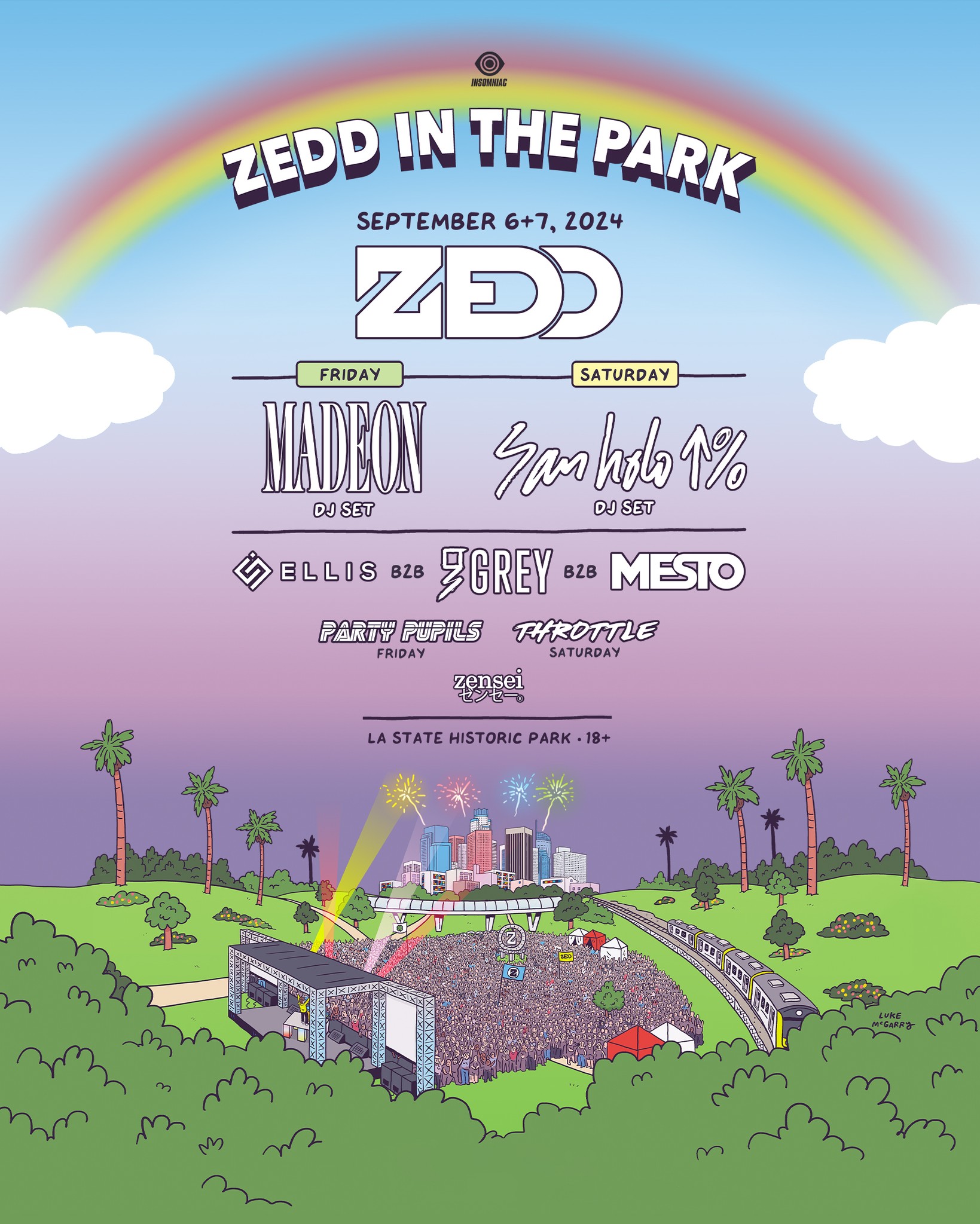 GREAT NEWS! We've increased capacity for Zedd IN THE PARK! Limited