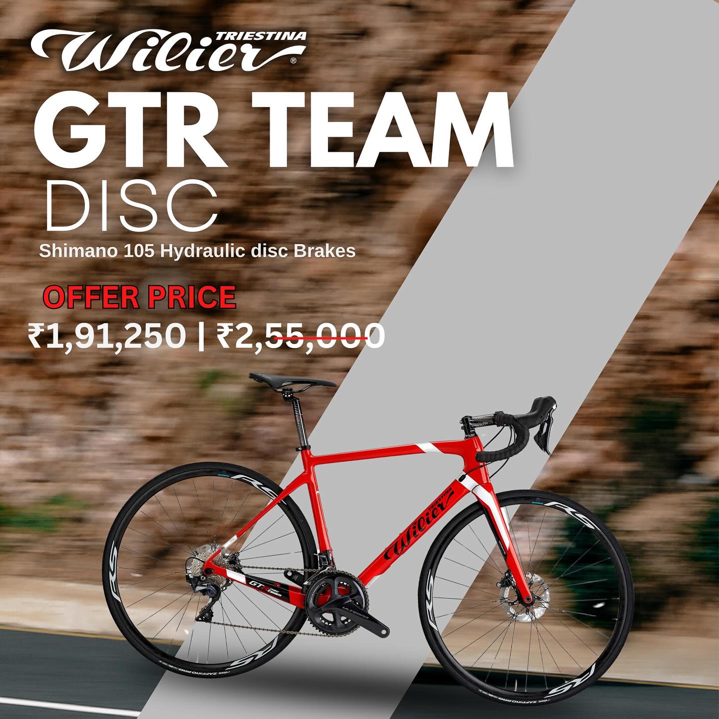BykIndia - Wilier GTR Team Disc: Speed meets comfort. MRP 2,55,000 