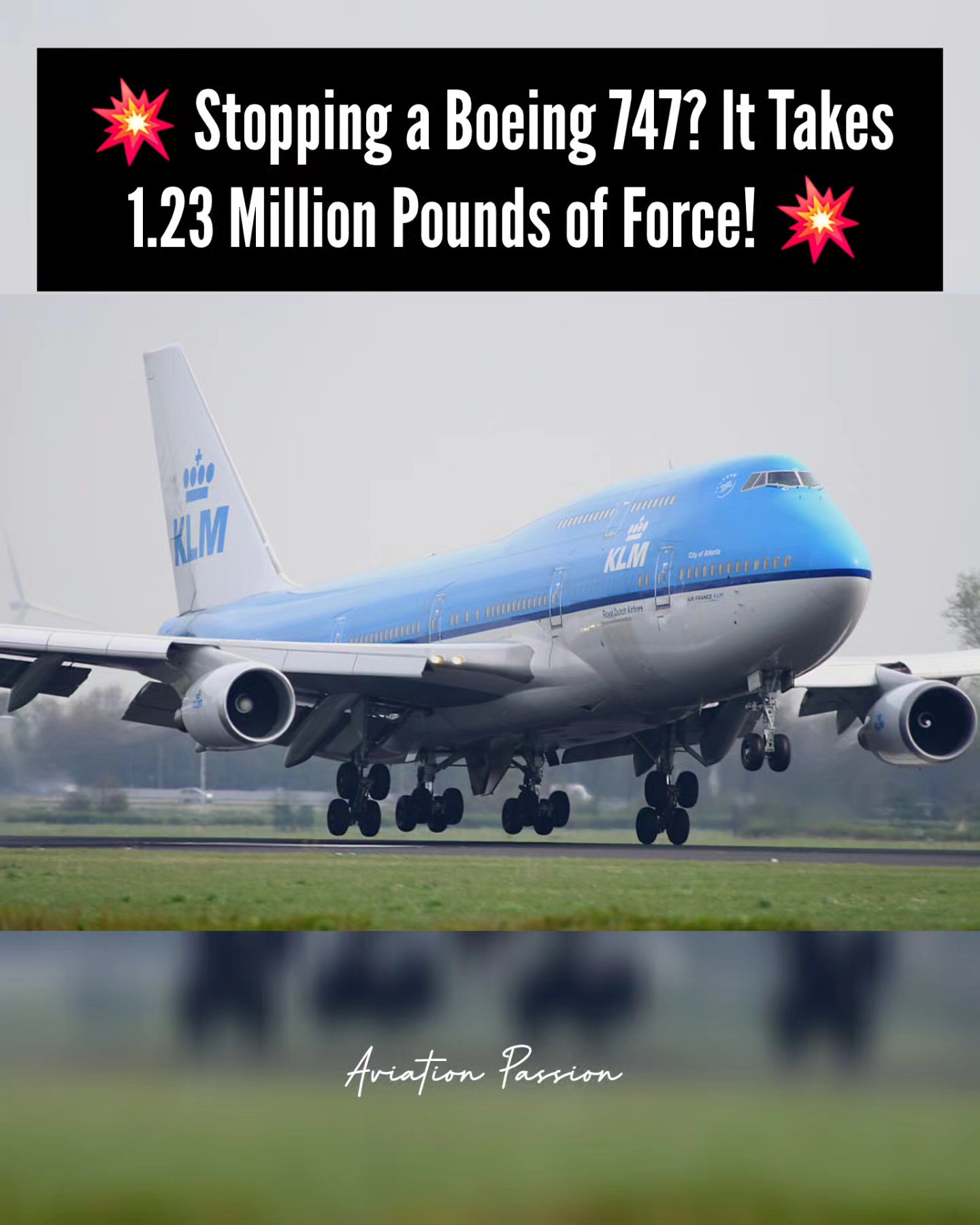 Aviation - 💥 Did You Know? 💥 Bringing a Boeing 747 to a stop requires a ...