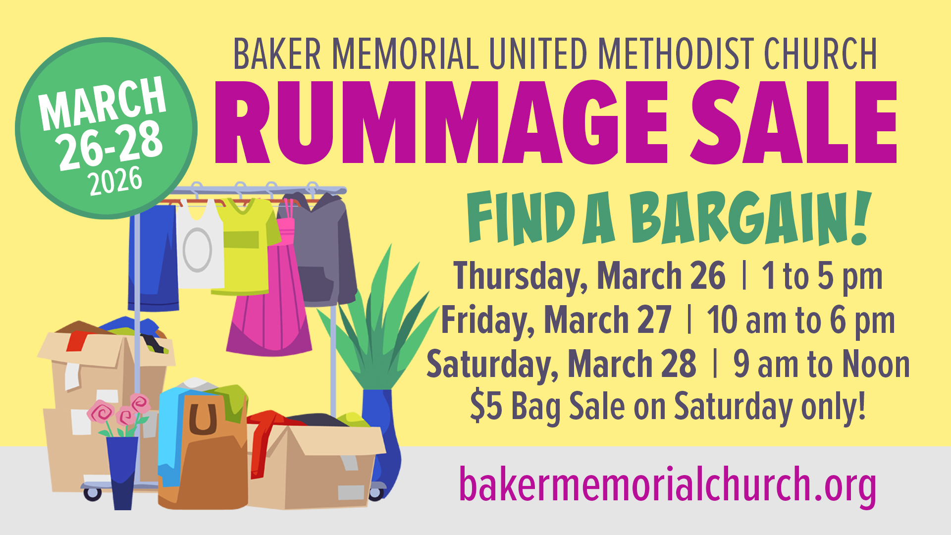 Church Rummage Sale 2026