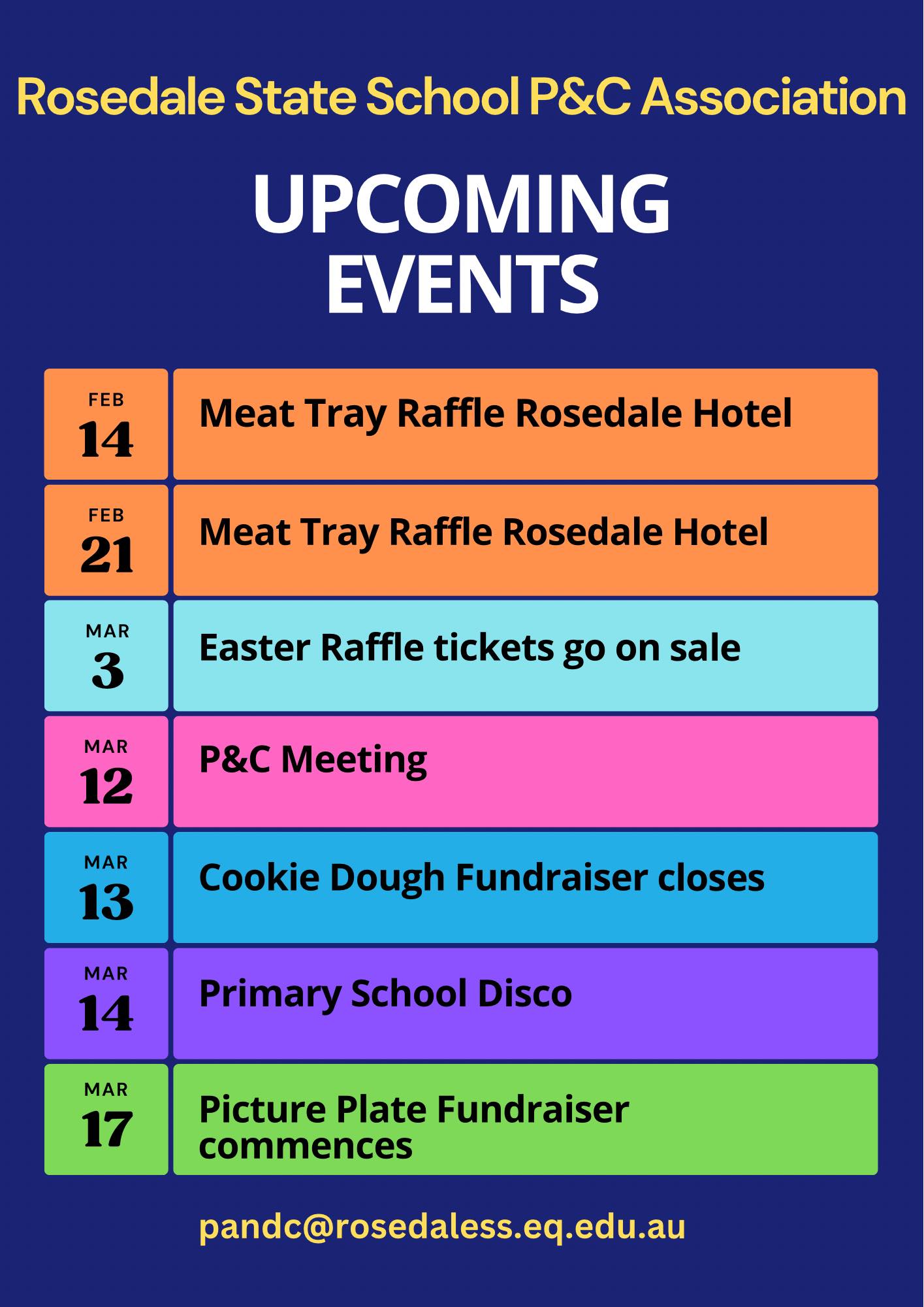 Keep up to date... - Rosedale State School P & C Association | Facebook