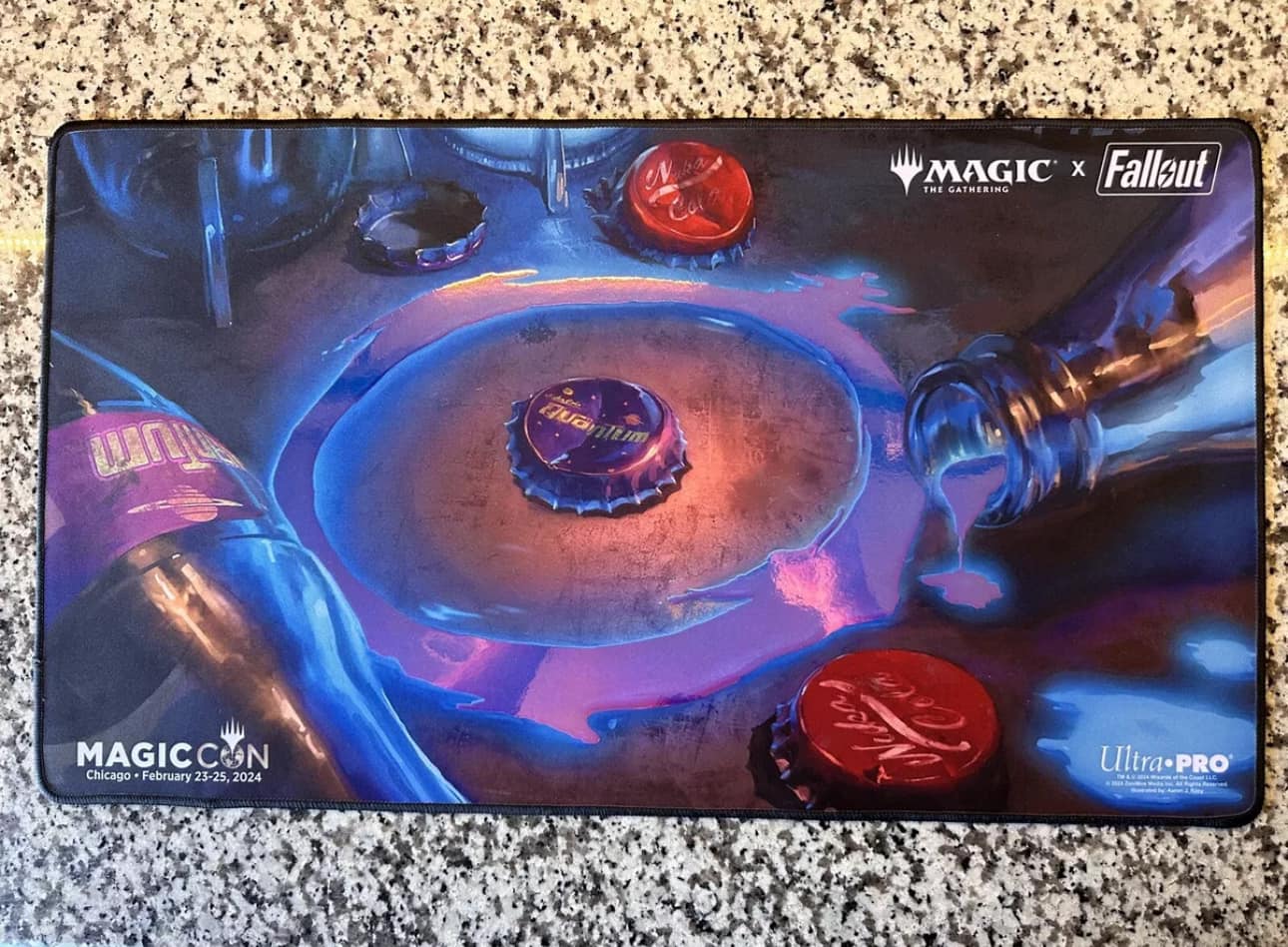 Fallout Sol Ring Playmat from MagicCon Chicago 2024 for Sale