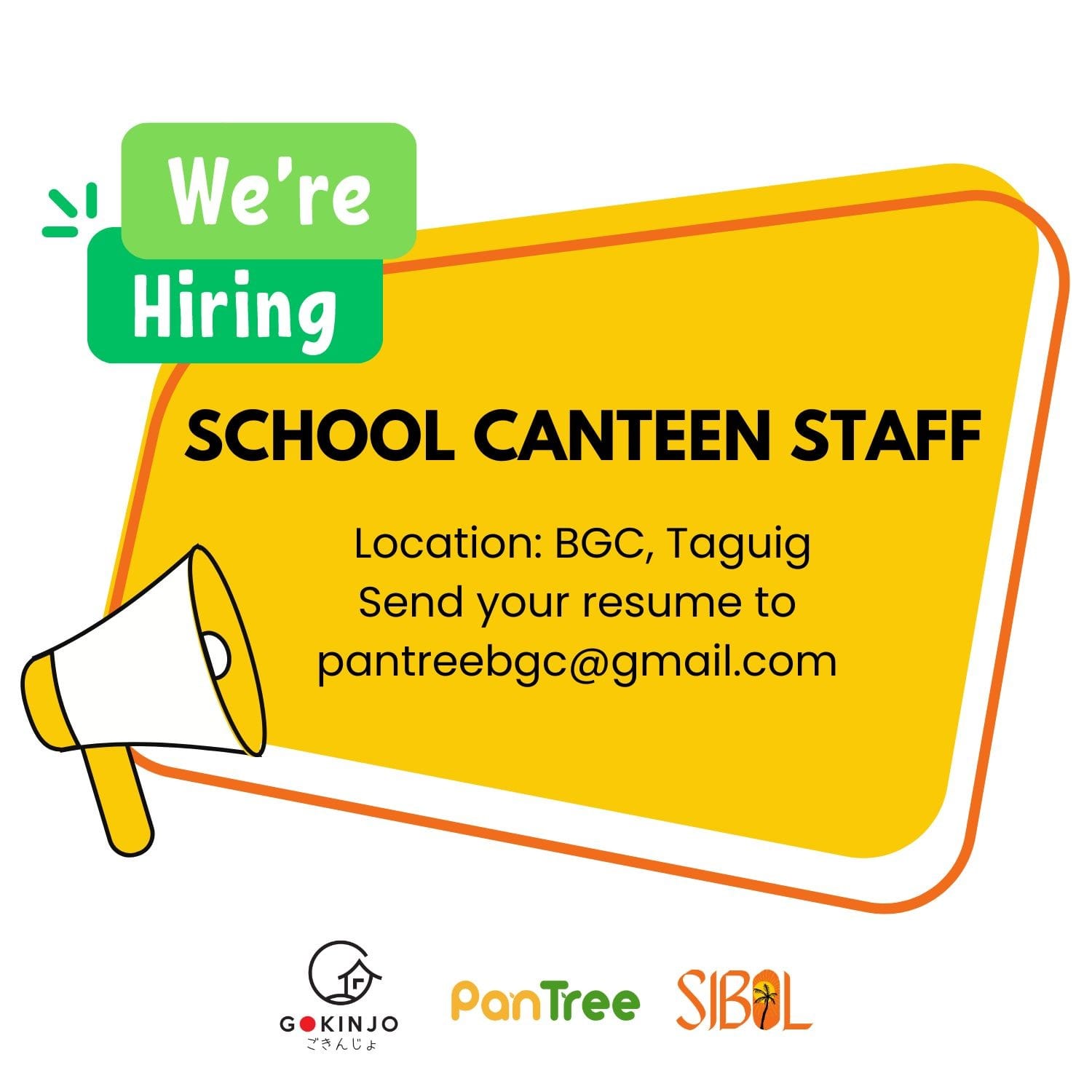 Gokinjo - WE ARE HIRING SCHOOL CANTEEN PERSONNEL Positions available ...