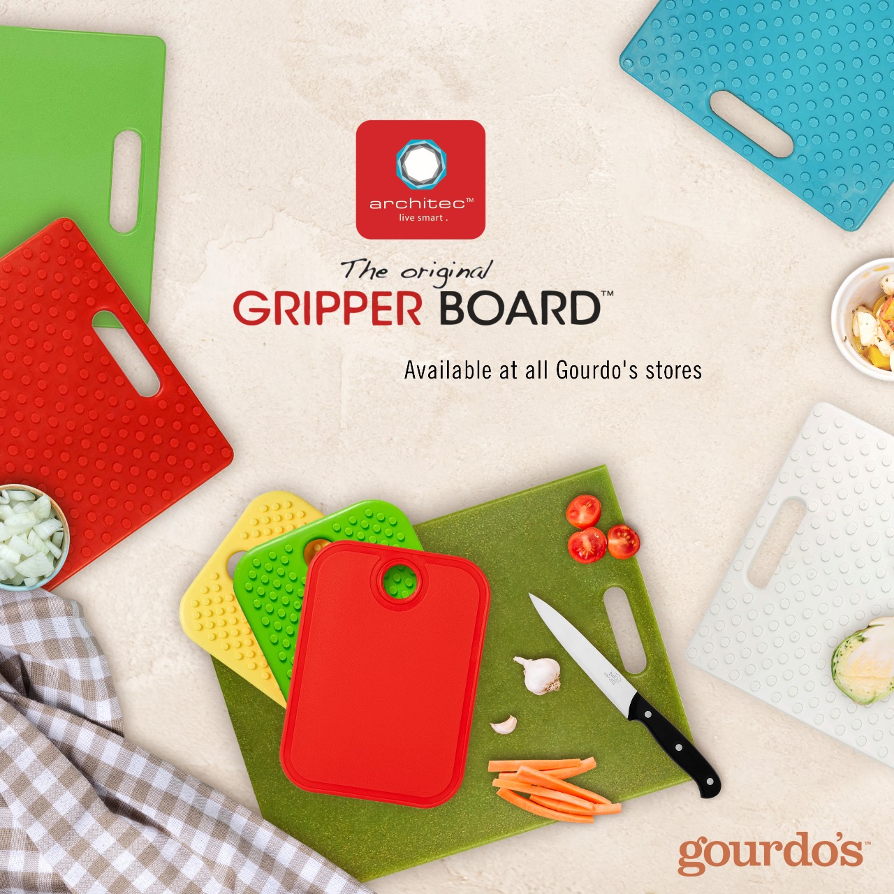 Gourdo's - The Original Gripper Cutting Board is back in... | Facebook