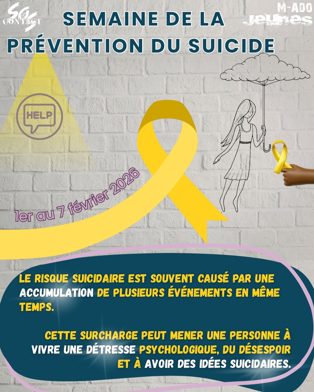 M-ado Jeunes - 💛 Parler peut sauver une vie. 💛 La... | Facebook