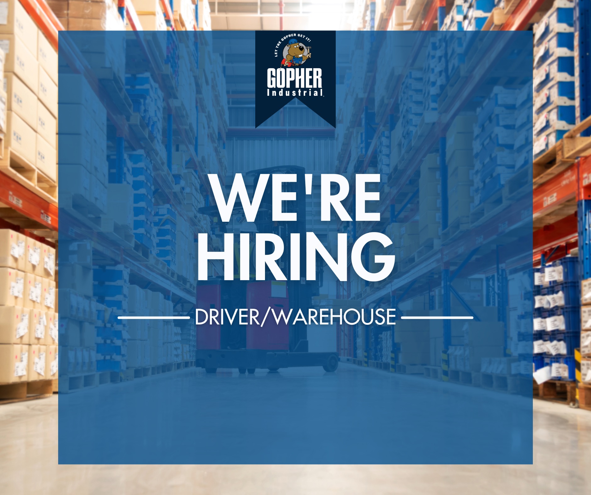 Gopher - ️WE ARE HIRING ️ Join our dynamic team at Gopher Industrial ...