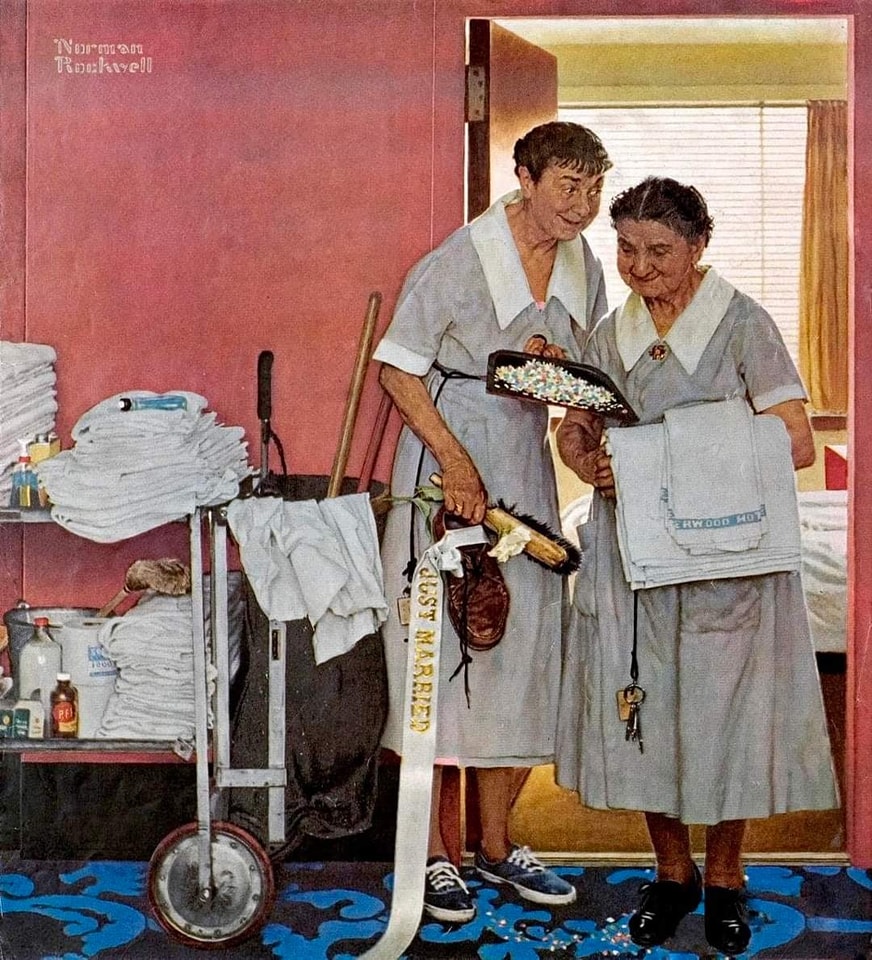 First published for the June 29, 1957 cover of The Saturday