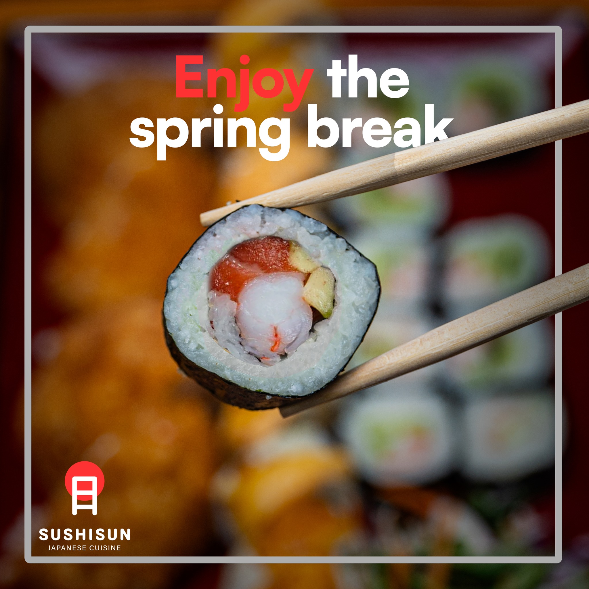 Sushi - Spring Break vibes meet sushi delights! 🍣 Join us for a taste ...