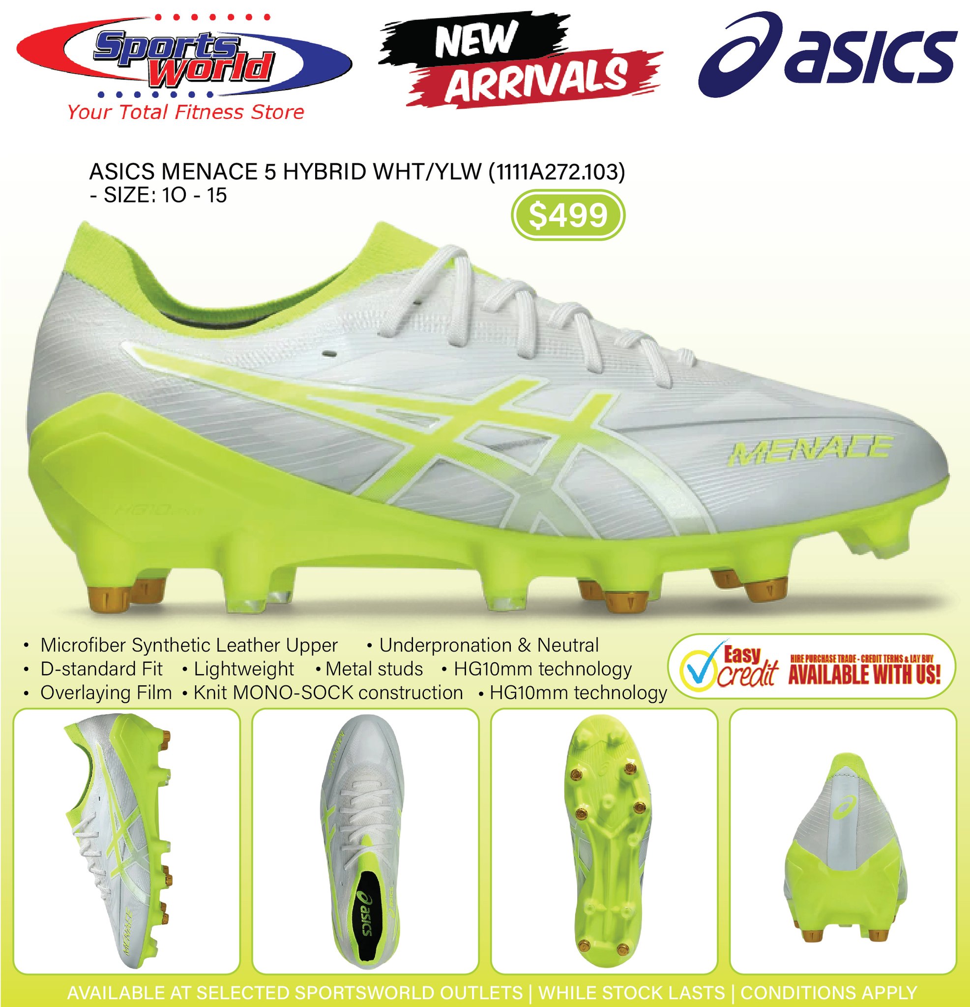 Turn heads and take control with the latest ASICS Menace 5 Hybrid
