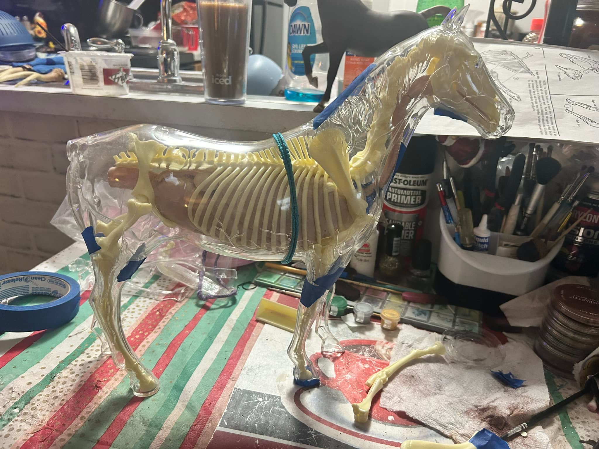 The Visible Horse model kit assembly challenges and experiences
