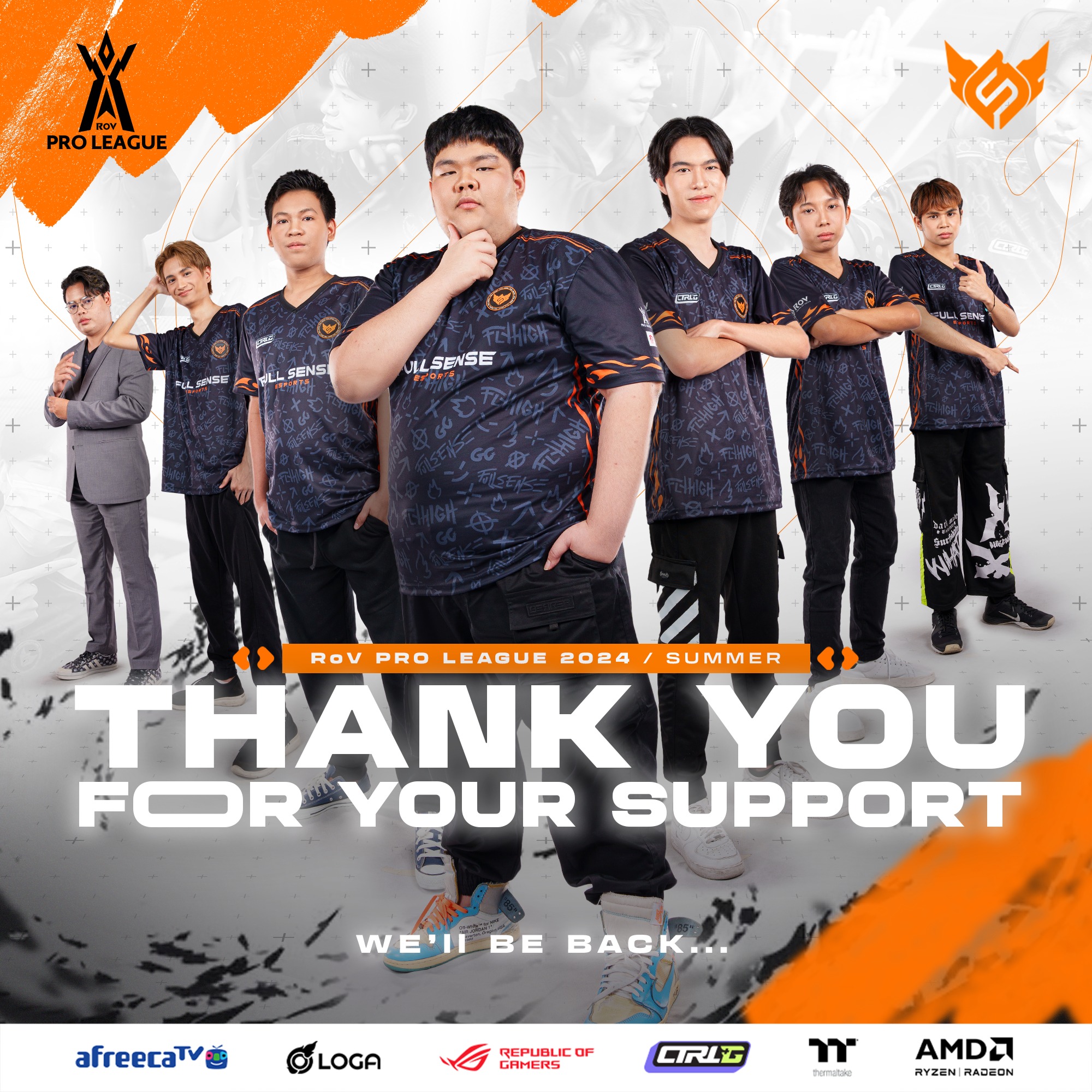 FULL SENSE - สิ้นสุดแล้วกับการแข่งขัน RoV Pro League 2024... | Facebook