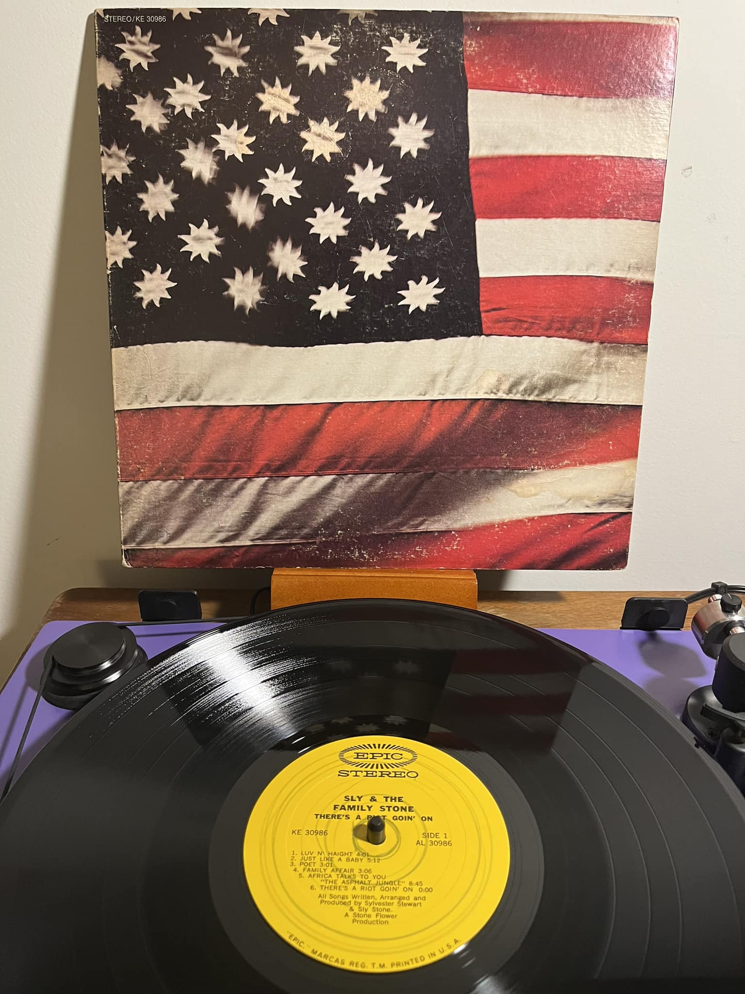 First spin of the day: Sly & The Family Stone There
