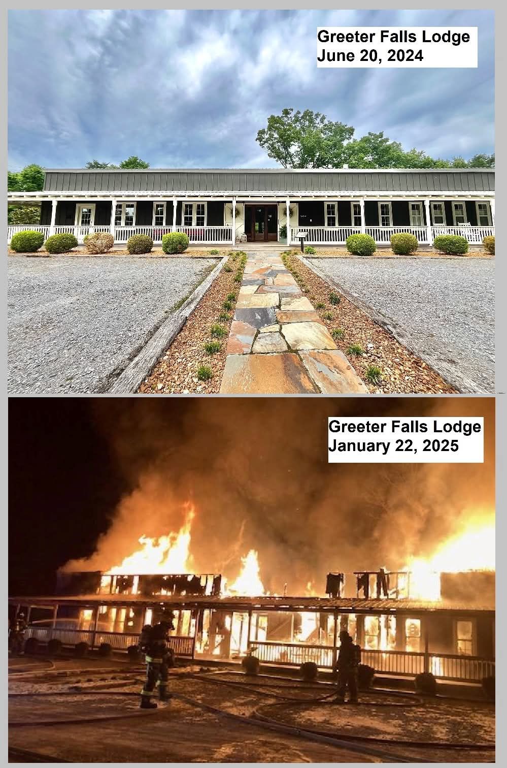 Greeter Falls Lodge in Altamont burns down