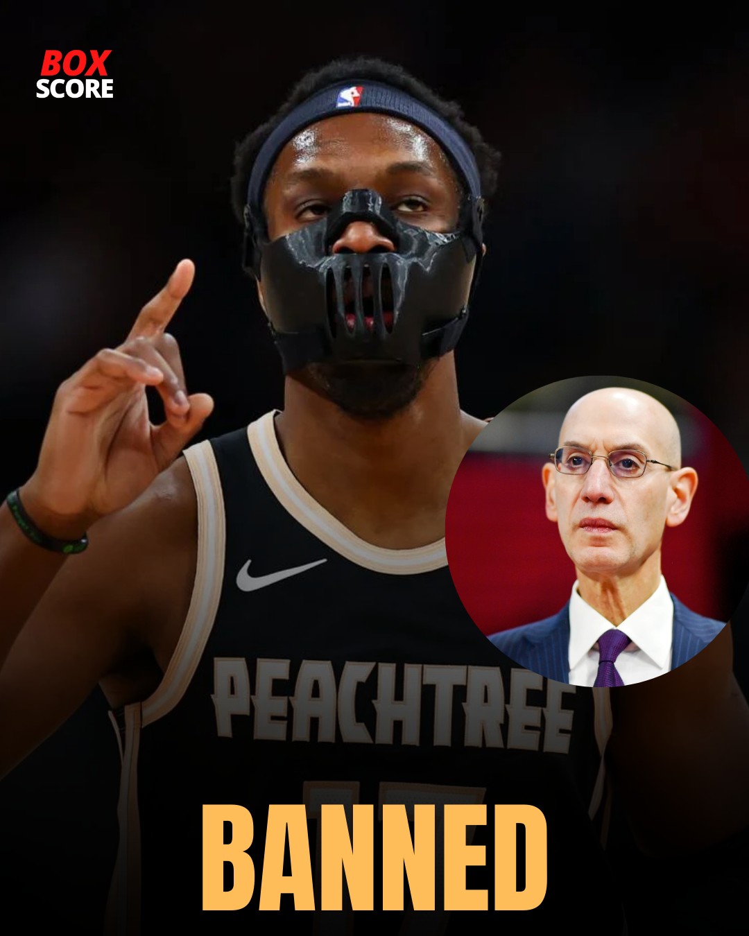 Box - The NBA has banned players from wearing the 'BANE MASK', such as ...