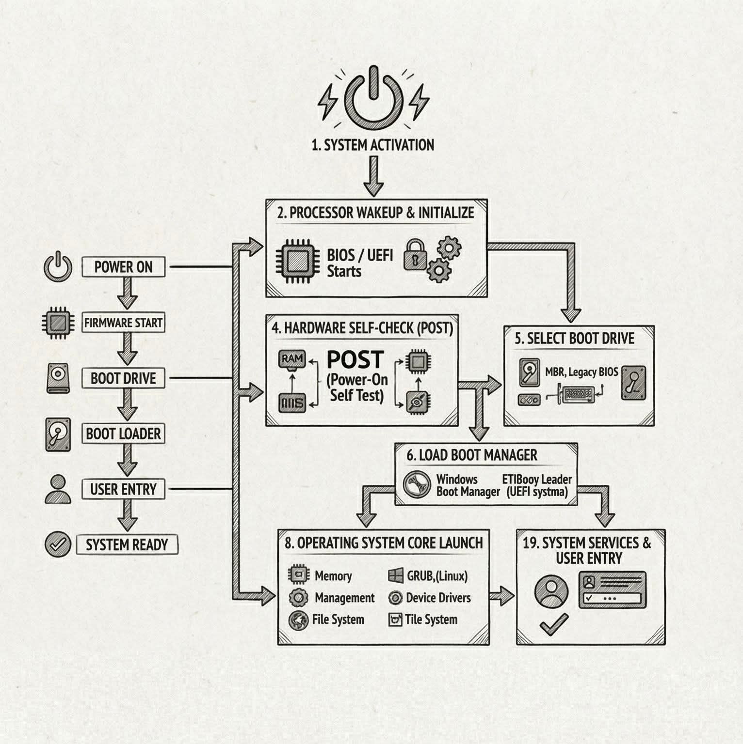 IТ - How computer boots up? 🖥️ Here's a quick look at the startup ...