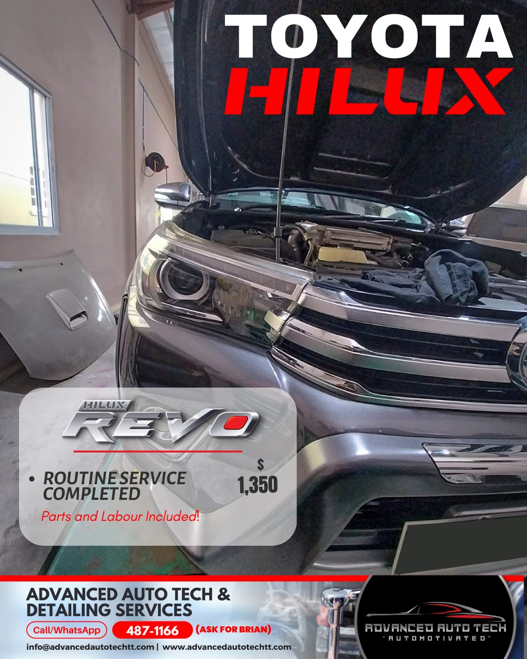 𝐓𝐎𝐘𝐎𝐓𝐀 𝐇𝐈𝐋𝐔𝐗... - Advanced Auto Tech & Detailing Services