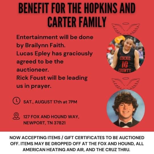 Auction items and prices listed
