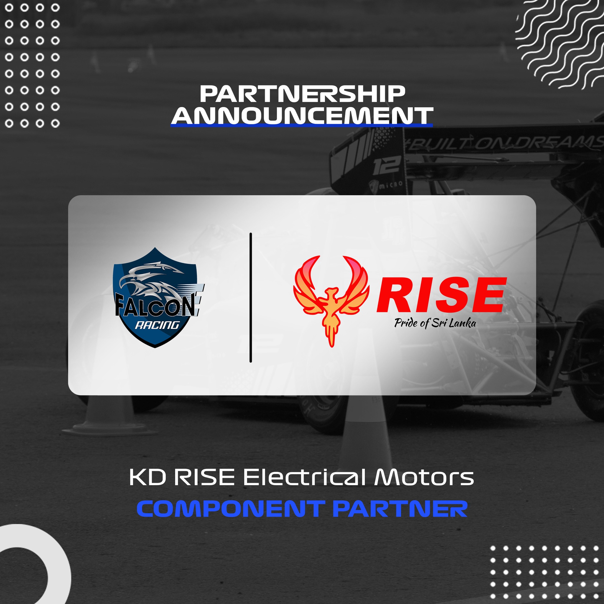 Partnership Announcement 🔥 We are... - Team FalconE Racing