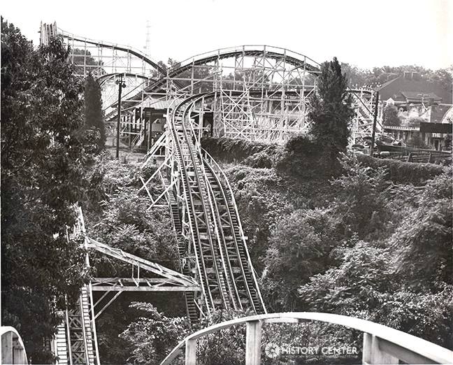 The Flying Saucer ride in Kiddieland at Kennywood Park near
