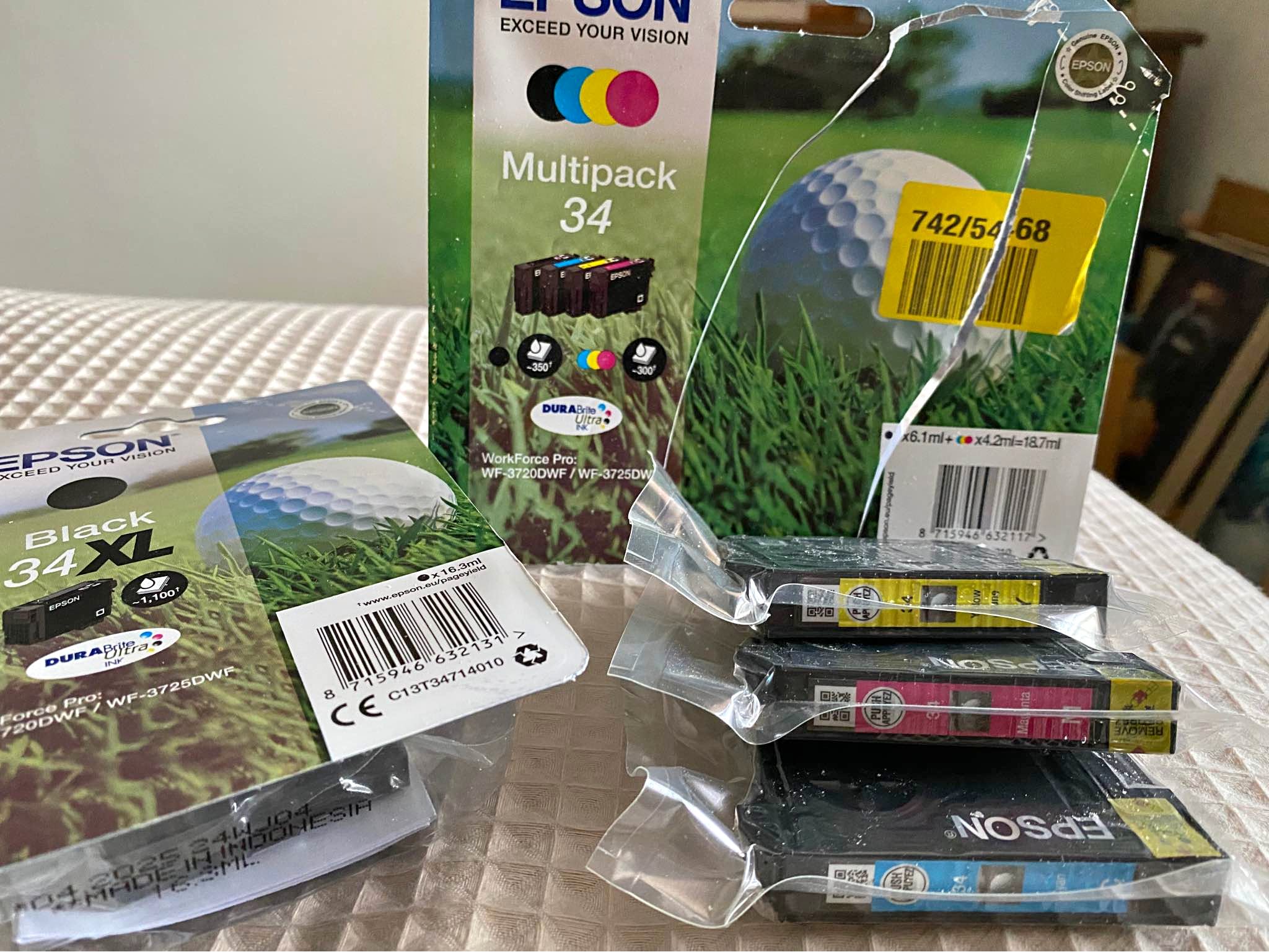 Epson 34 Ink Cartidges - Printer Parts & Accessories - Guildford ...