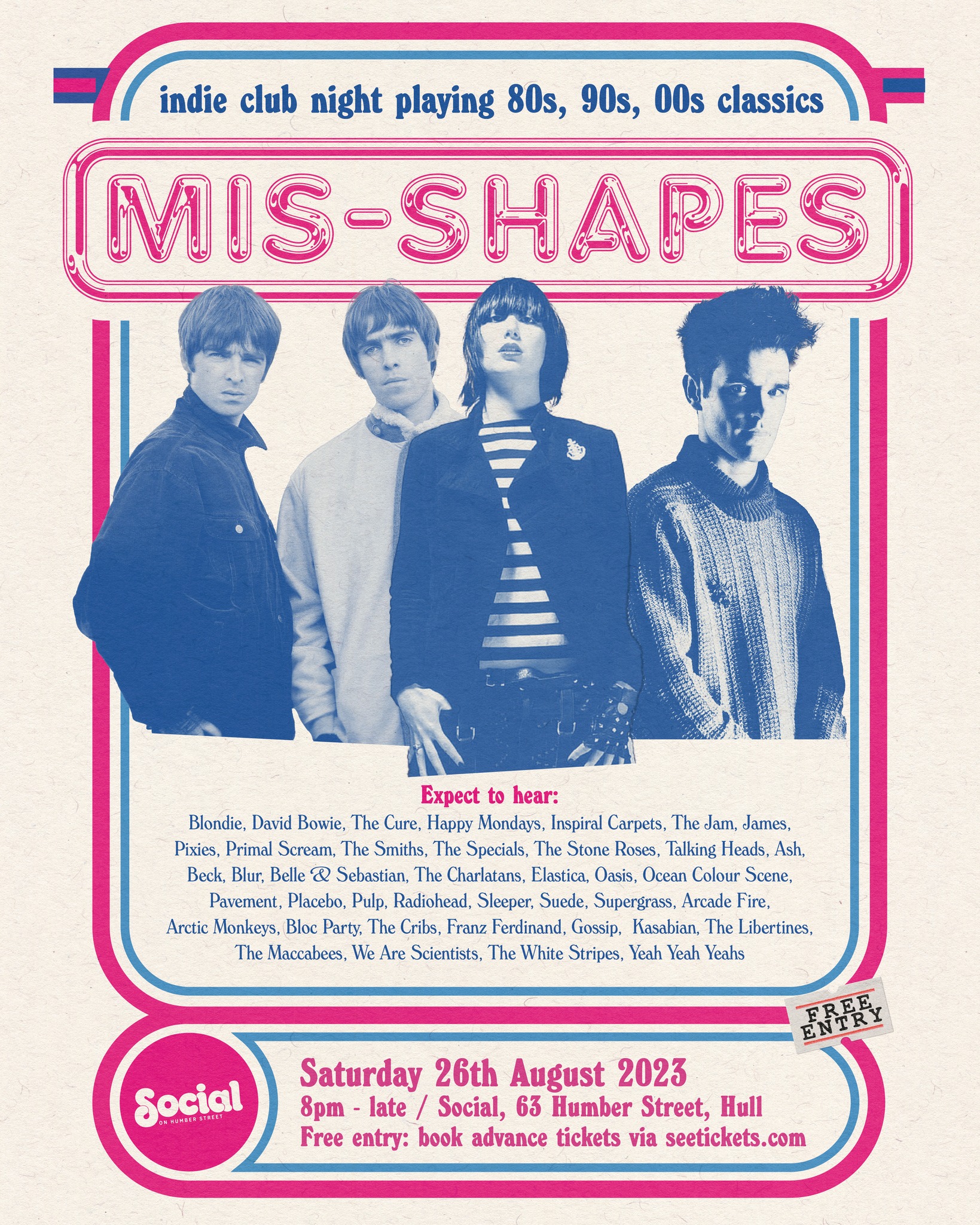 Social - ️ JUST ANNOUNCED // ON SALE Indie club night...