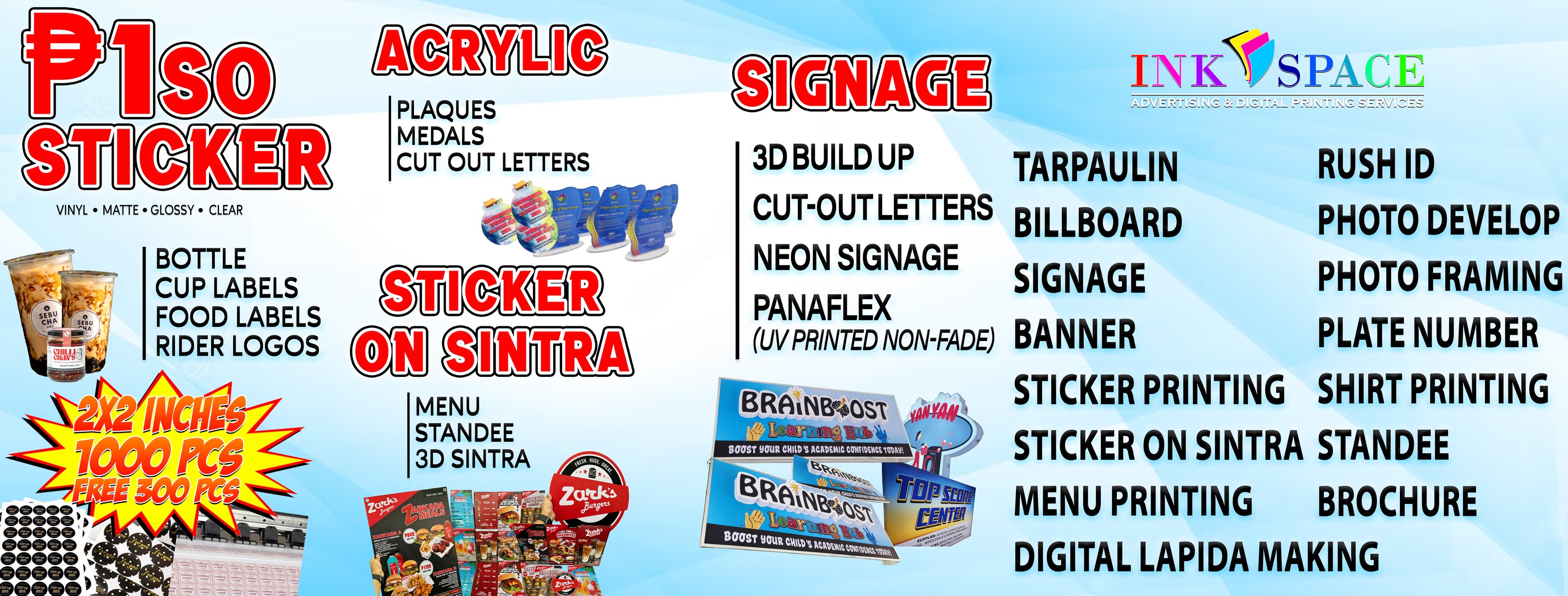 Tamayo Signage Maker Printing Services on Reels