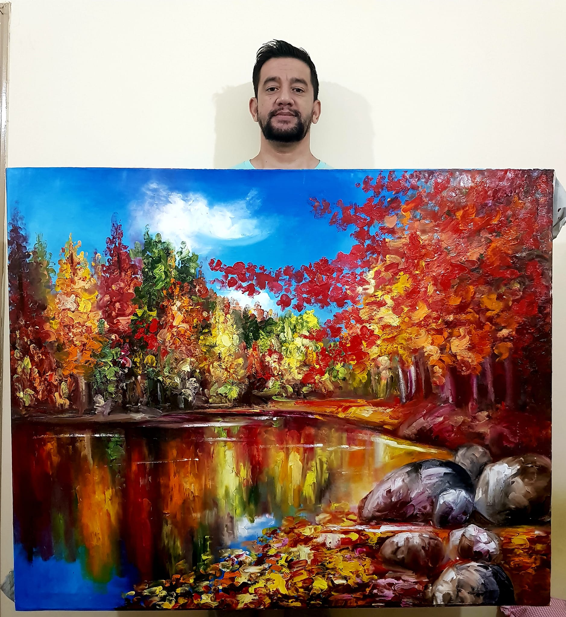 Hold My Hand 36x36inch. Oil on canvas. New painting ❤️ Sorry I