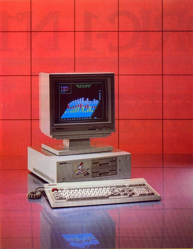 Toshiba Pasopia 16, T300 in the U.S. and PAP in Europe (1982)