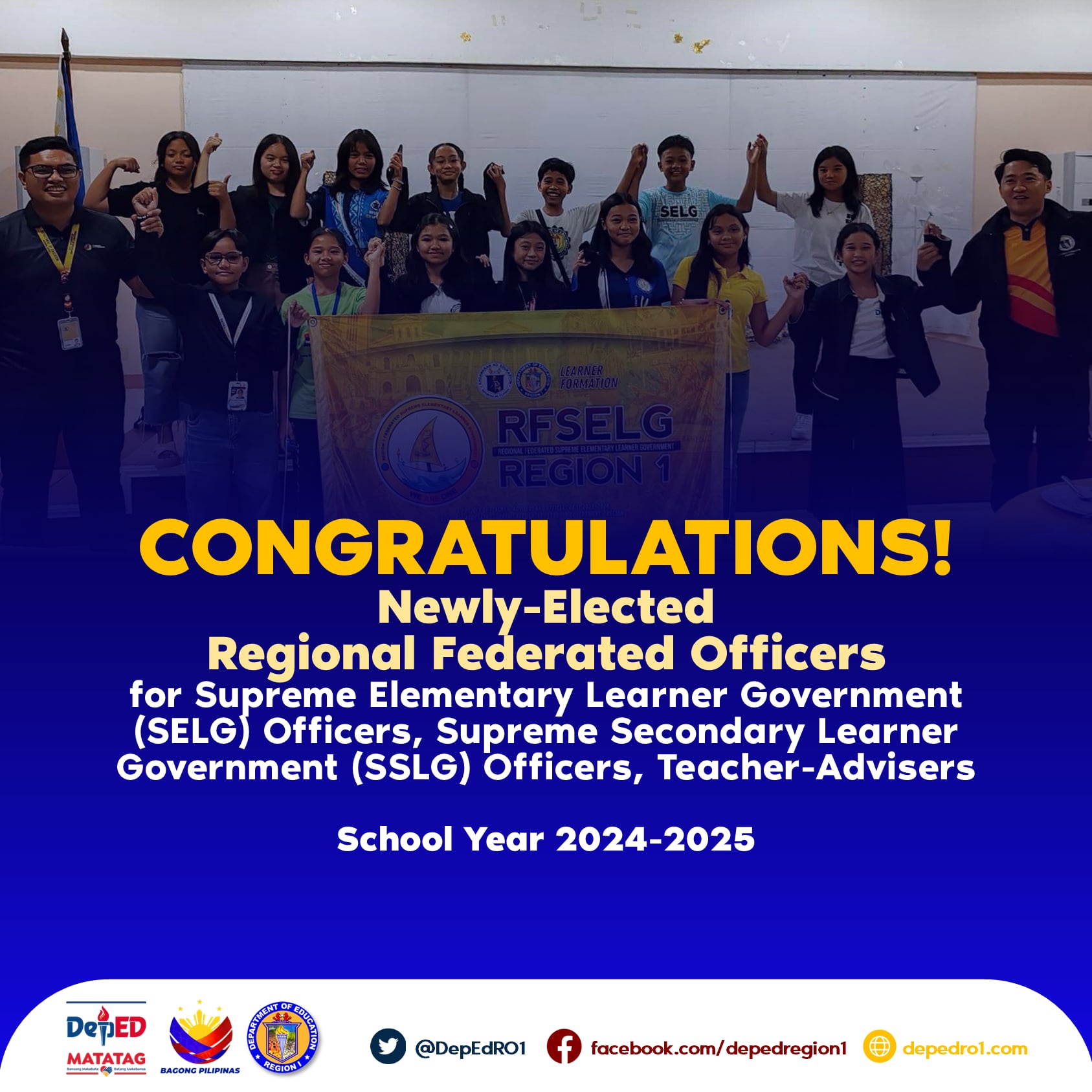 DepEd Region I - Congratulations to the newly-elected...