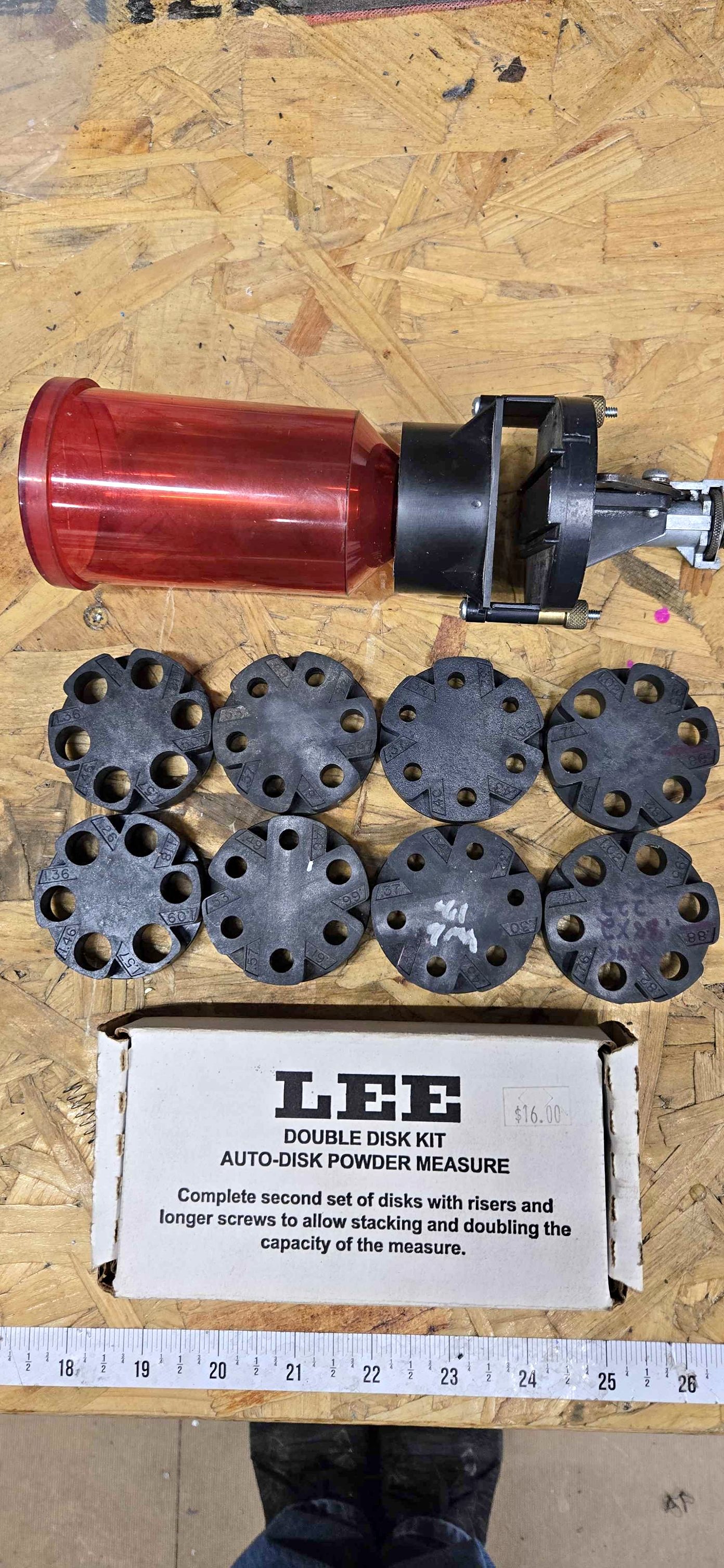 Lee Reloading Auto Disk powder measuring with double disk kit for ...