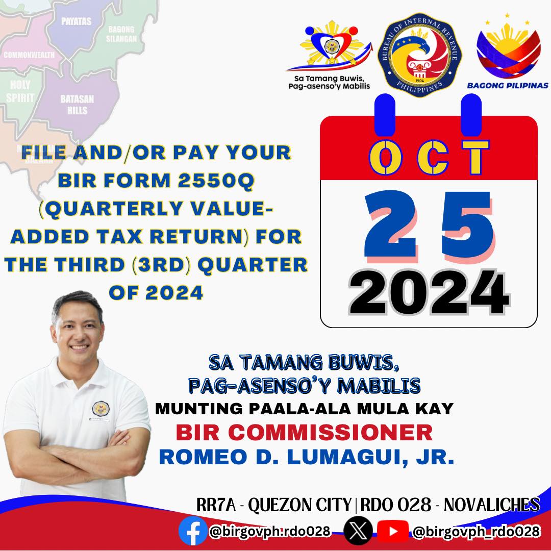 2 Days... - BIR Revenue District Office 028 - Novaliches | Facebook
