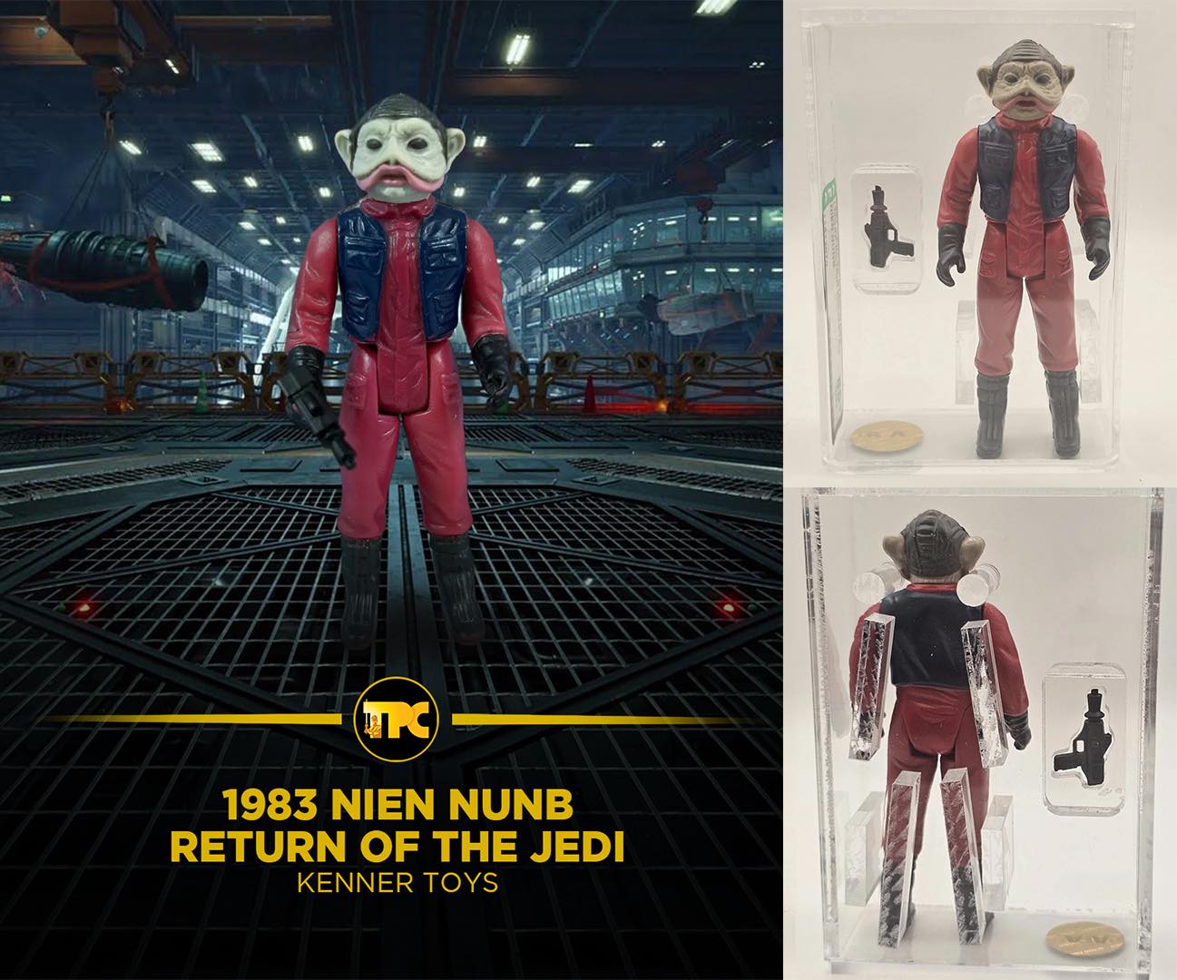 FREE SHIPPING on all orders over $50 1983 Star Wars Nien Nunb